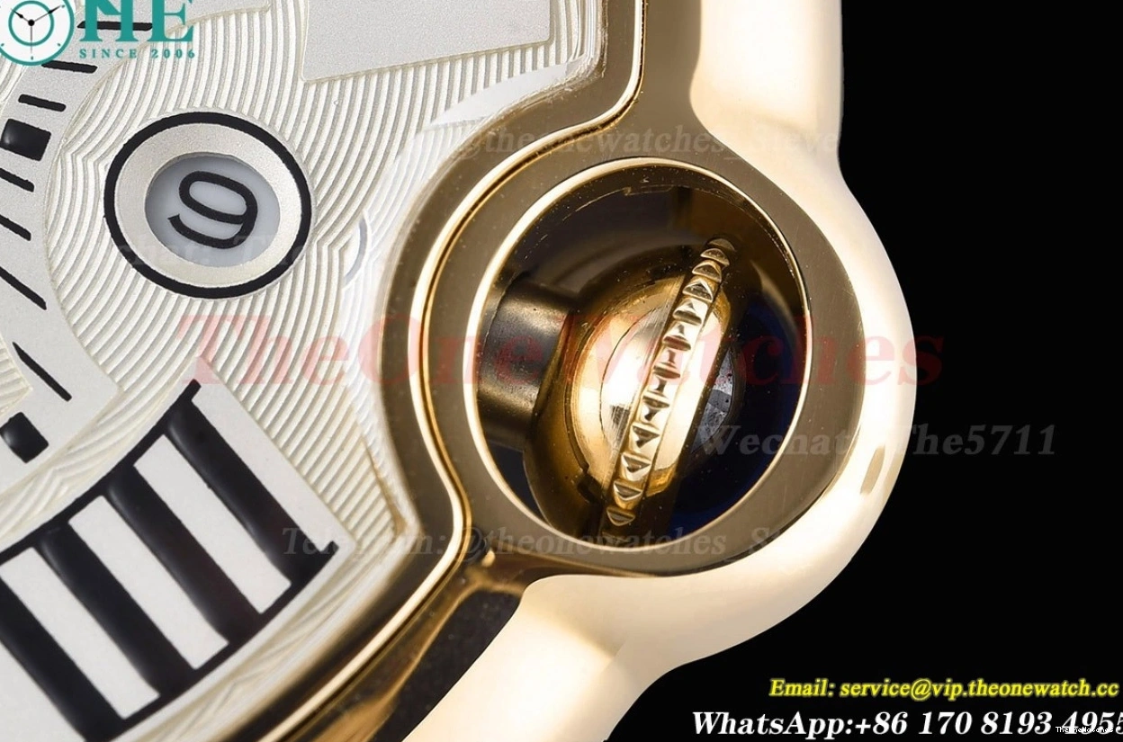 42mm GDF De Dial Cartier White LE MY8215 YG Ballon Bleu 1226